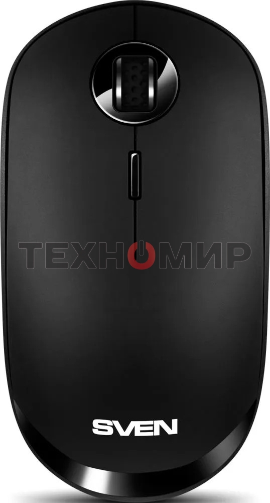Мышь беспроводная SVEN RX-570SW черный, 1600 dpi, радиоканал, Bluetooth, USB, кнопки - 4