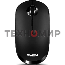 Мышь беспроводная SVEN RX-570SW черный, 1600 dpi, радиоканал, Bluetooth, USB, кнопки - 4
