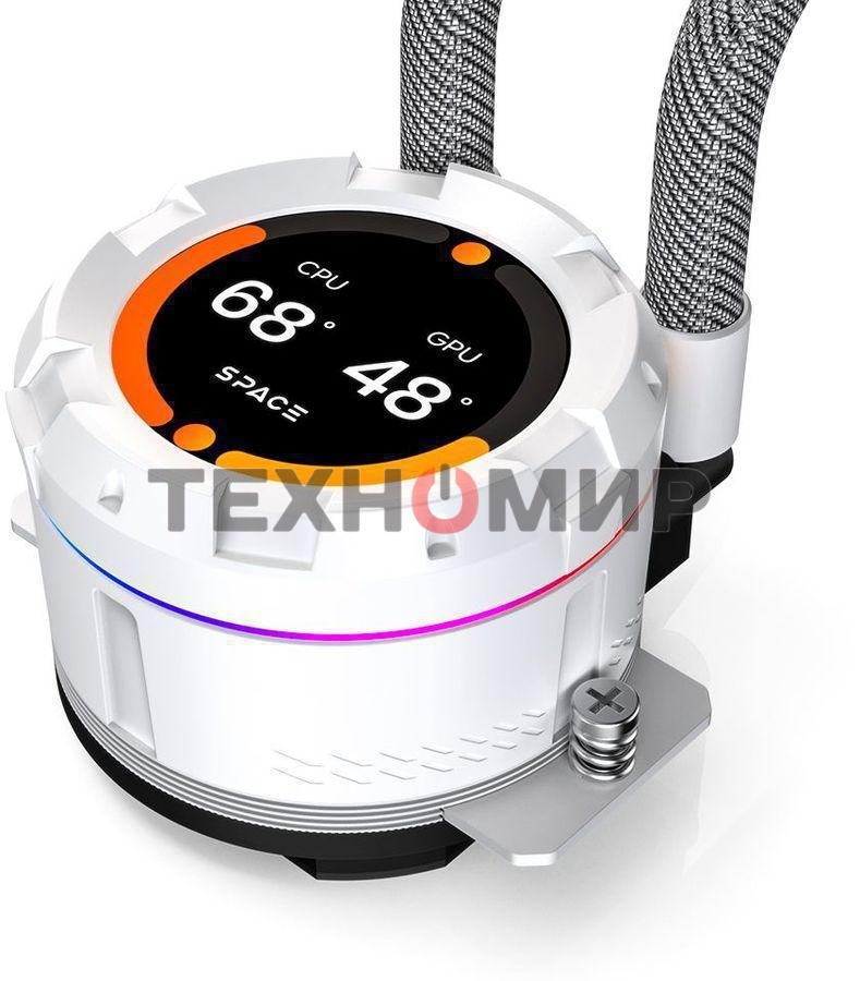 Жидкостная система охлаждения для процессора ID-COOLING SL360 XE белый 120мм алюминий+медь 1800rpm 30db 4-pin 350W