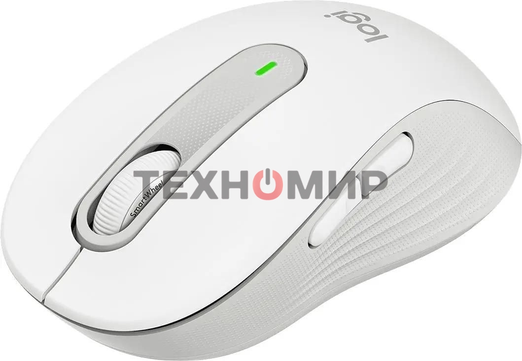 Мышь беспроводная Logitech Signature M650 белый, 4000 dpi, радиоканал, Bluetooth, USB, кнопки - 5