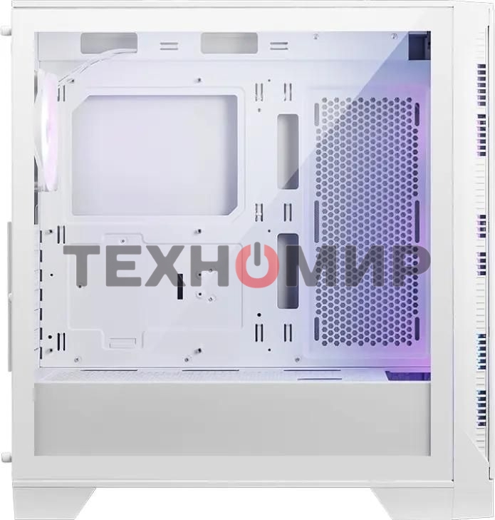 Компьютерный корпус MSI MAG Forge 320R Airflow белый без БП ATX 4x120мм 2xUSB 3.0 audio bott PSU