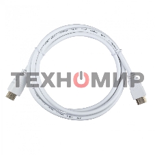 Кабель ACD-DHHM2-18W ACD-DHHM2-18W HDMI 2.0, Golden Plated,19m/19m, белый, 1.8м