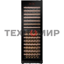 Винный шкаф встраиваемый Maunfeld MBWC-415D171, вместимость: 171 бутылок, черный