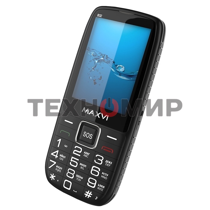 Мобильный телефон Maxvi B32 черный