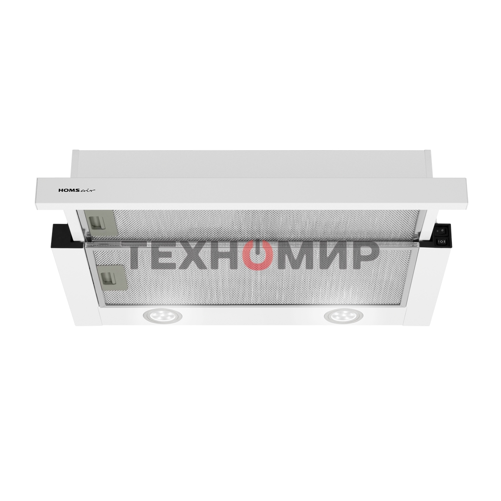 Вытяжка телескопическая HOMSair Flat 50 белый, 50 см, 520 куб. м/ч, 47 дБ
