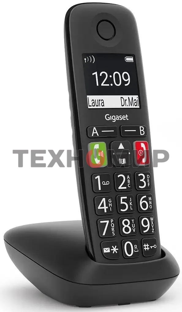 Радиотелефон Dect Gigaset E290 SYS черный АОН