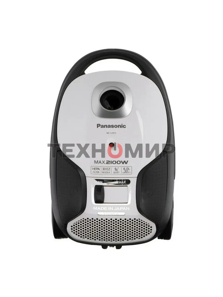 Пылесос Panasonic MC-CJ915W белый/черный, 380 Вт/2100 Вт, уборка сухая, пылесборник мешок 6 л