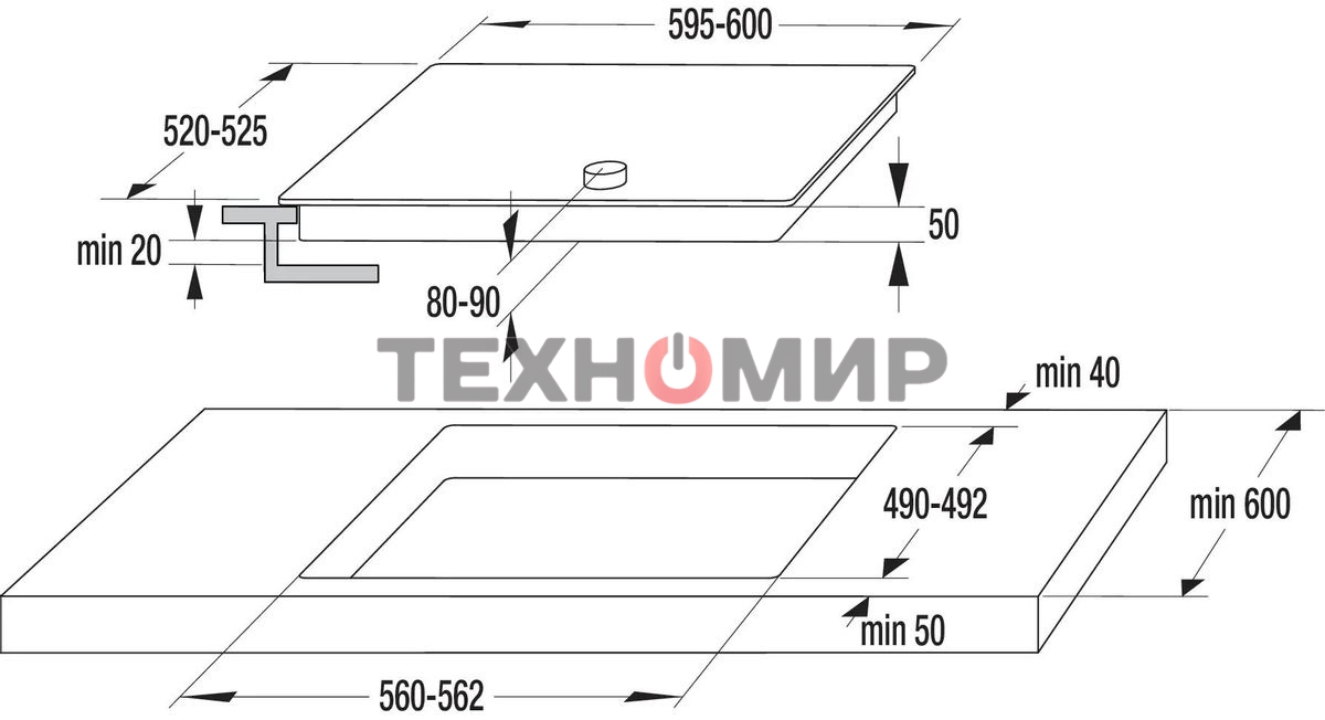 Варочная поверхность Gorenje EC642CLB, конфорок: 4 шт., стеклокерамика, независимая, черный