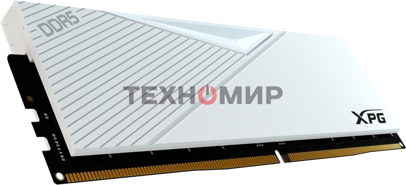 Оперативная память XPG Lancer, DDR5, 64GB (2x32GB), 6000MHz, CL30, DIMM, с радиаторами, белый