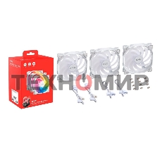 Комплект вентиляторов для корпуса ADATA XPG VENTO 120 ARGb PWM белый, 120 мм, 1850 об/мин, 21 дБ, 4 pin