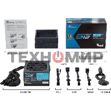 Блок питания Seasonic ATX 750W G12 GM-750 80 PLUS gold (20+4pin) APFC 120мм fan 6xSATA RTL