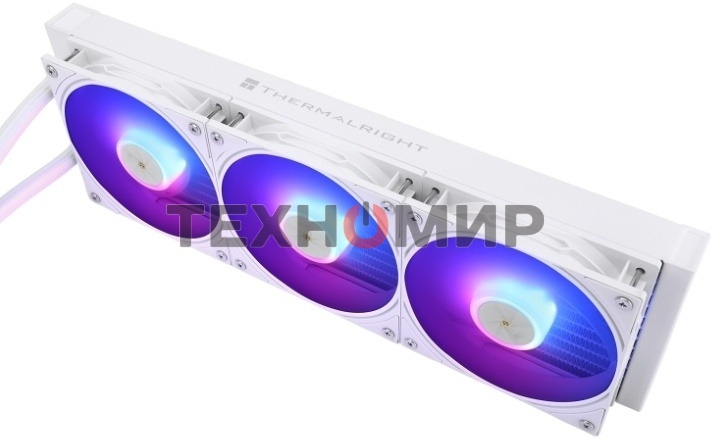 Система жидкостного охлаждения Thermalright Frozen Warframe 360 ARGb Soc-AM5/AM4/1200/1700/1851 белый 4-pin 29.8dB Al LCD Ret (F-WFRAME-360-WH-ARGb)
