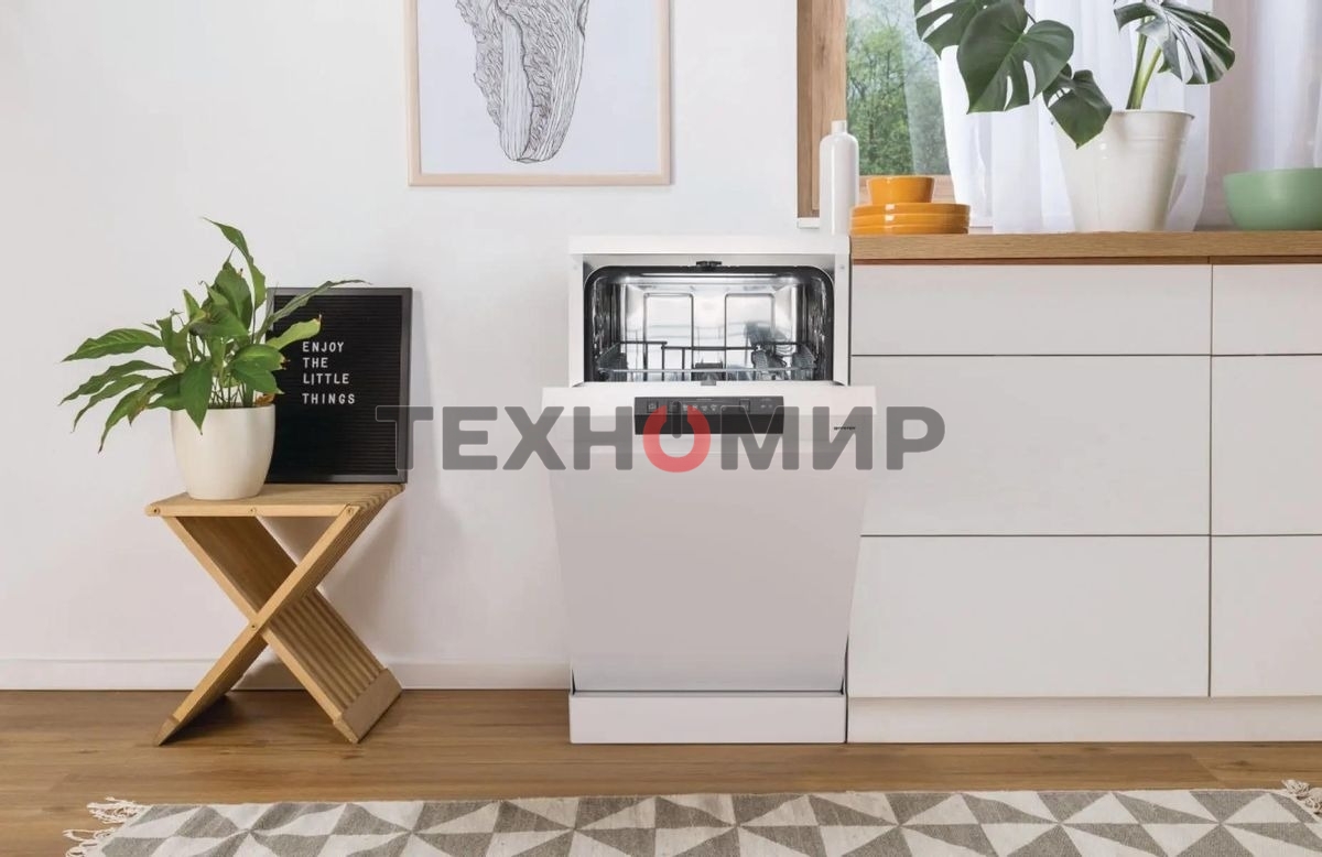 Посудомоечная машина Gorenje GS520E15W, белая, 44.8 см, 9 компл., 47 дБ, класс A++