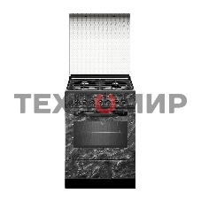 Плита комбинированная Gefest ПГЭ 6302-03 0053 черный, конфорок 4 газовых, духовка 55 л, 60 см x 85 см x 60 см