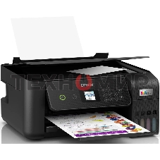 МФУ струйное Epson L3260 (C11CJ66409/C11CJ66507/C11CJ66511/C11CJ66414/C11CK58507), A4, цветной, печ. до 33 стр/мин. (ч/б) до 15 стр/мин. (цвет), 1440 x 5760 dpi (печать) 1200x2400dpi (скан.), USB, Wi-Fi, Air Print, Mopria