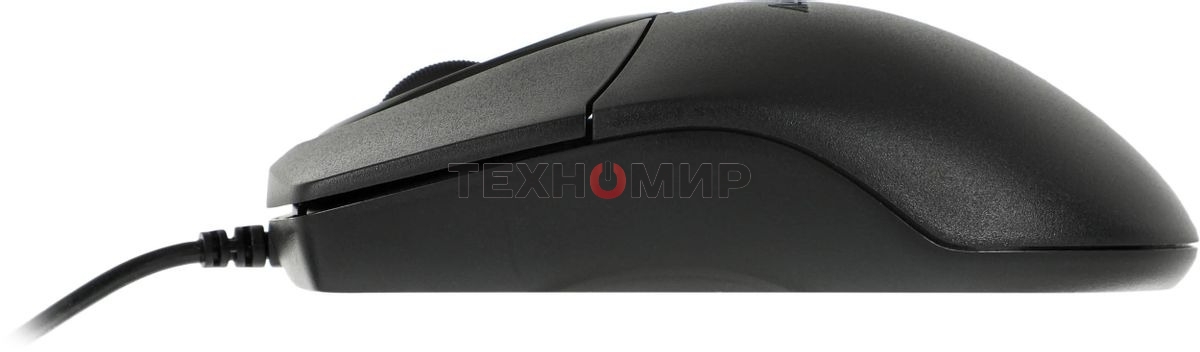 Мышь проводная A4Tech OP-720 черный, 1200 dpi, USB, кнопки - 3
