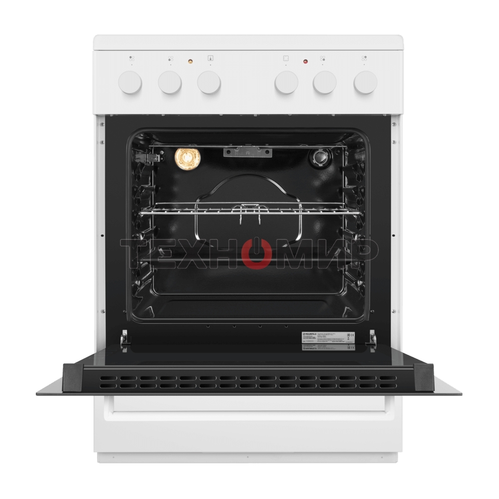 Плита электрическая Maunfeld MEC65CW07 белый, конфорок 4 шт, духовка 60 л, 60 см x 85 см x 60 см