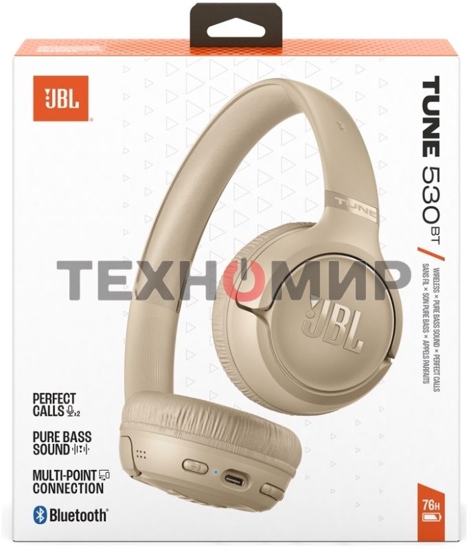 Наушники JBL Tune 530BT бежевый