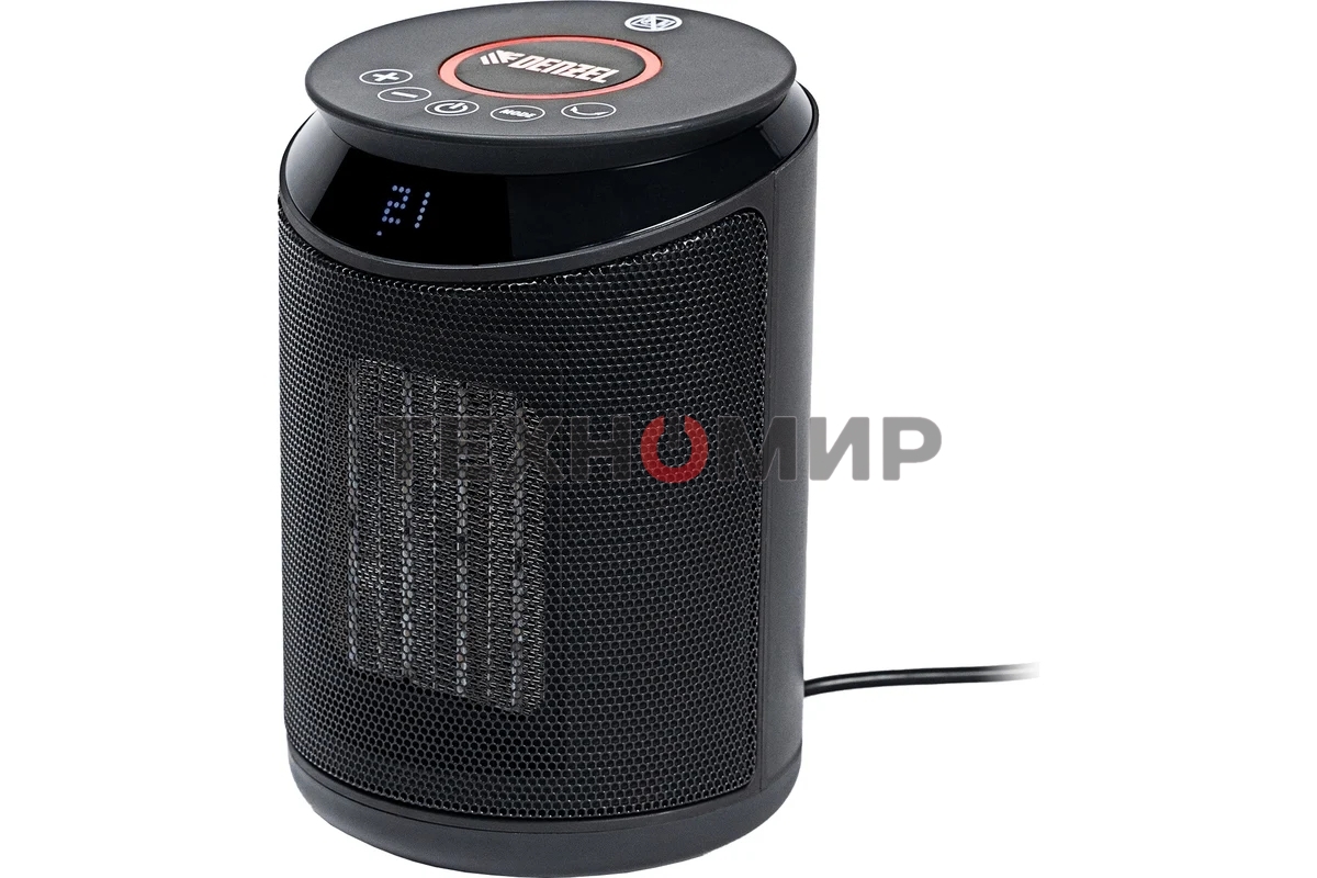 Тепловентилятор керамический Denzel DTFC-2000, 1000/2000 Вт, 20 м2, пульт, 3 режима, термостат