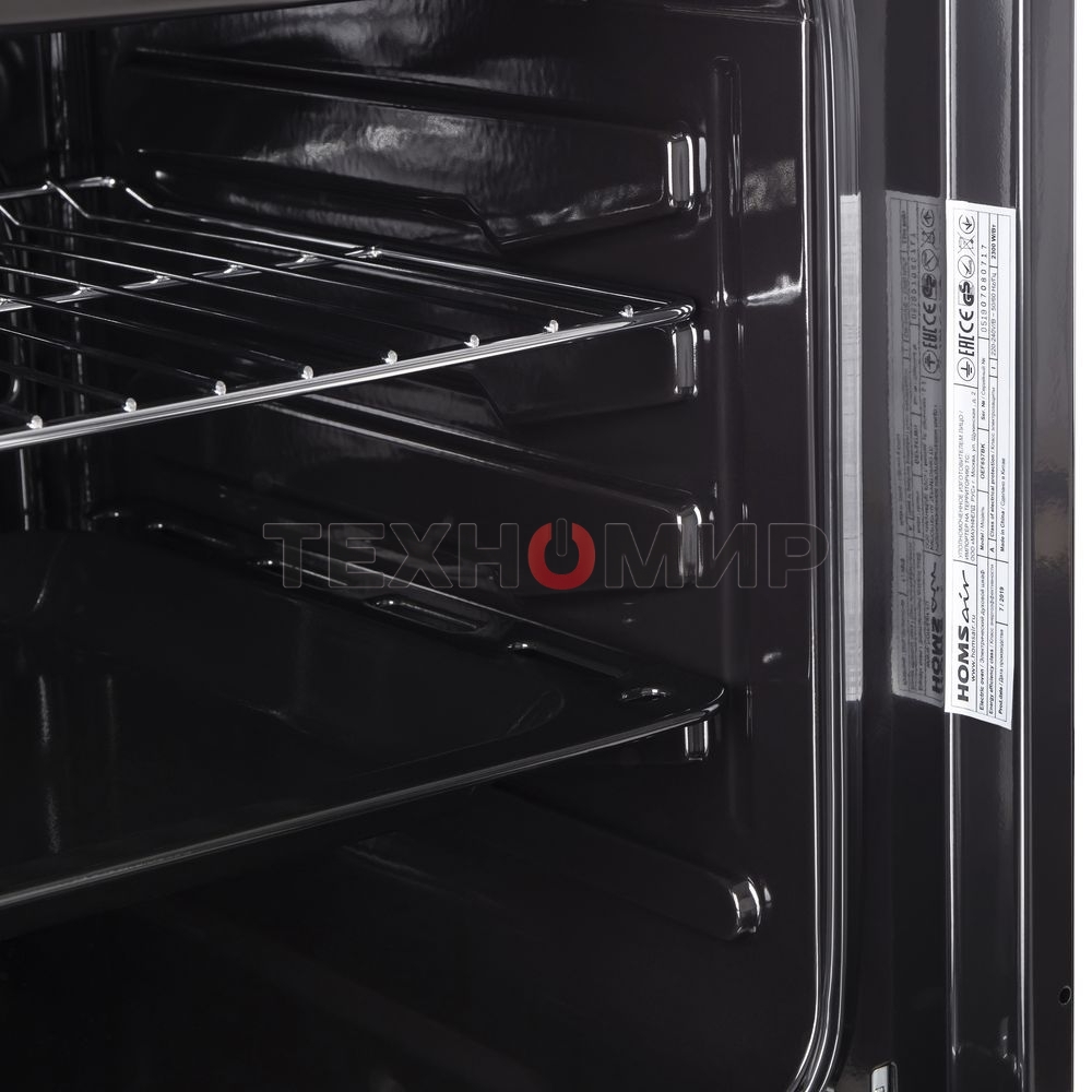 Духовой шкаф электрический встраиваемый HOMSair OEF657BK черный