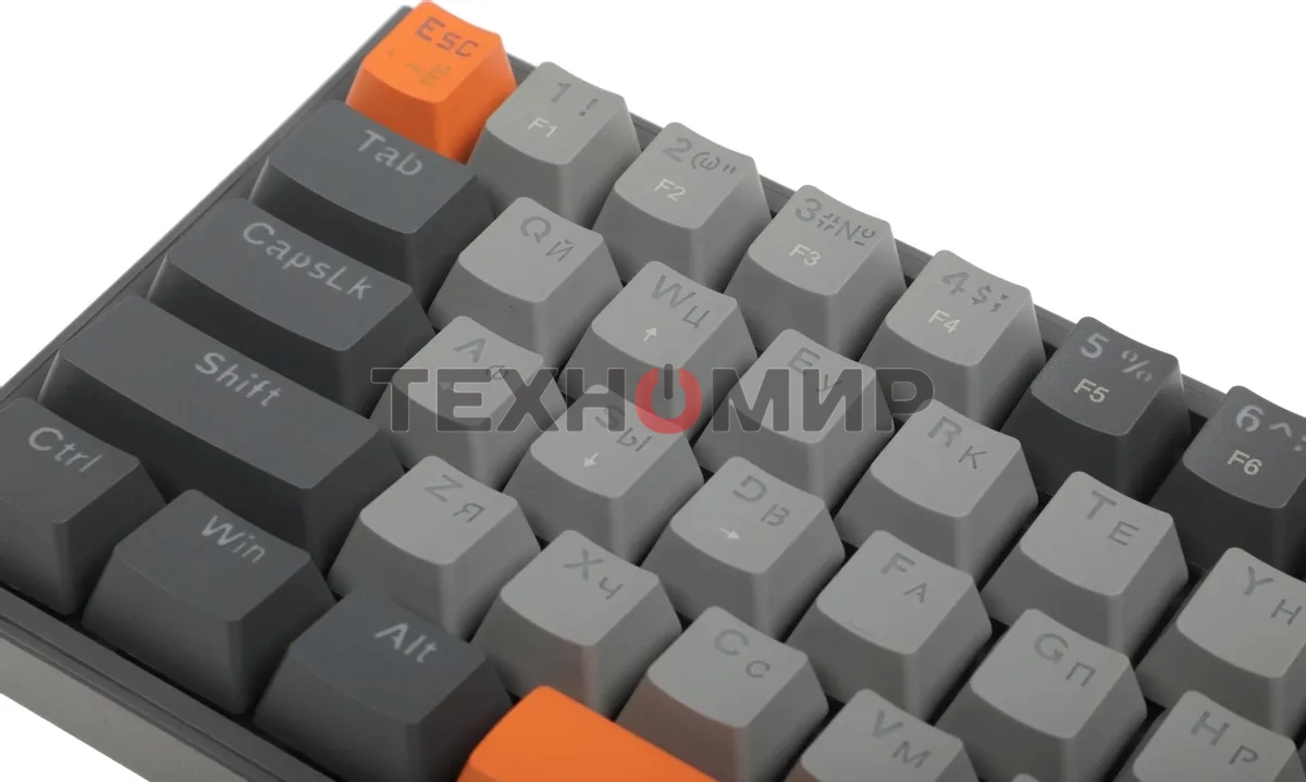 Клавиатура Redragon Fizz проводная, USB Type-A, серый