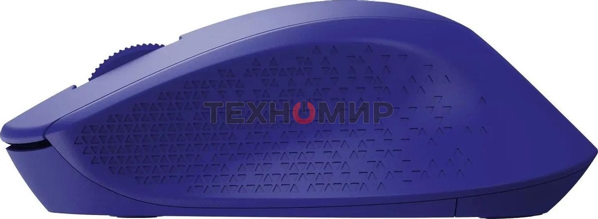 Мышь беспроводная Logitech M330 SILENT PLUS синий, 1000 dpi, радиоканал, USB, кнопки - 3