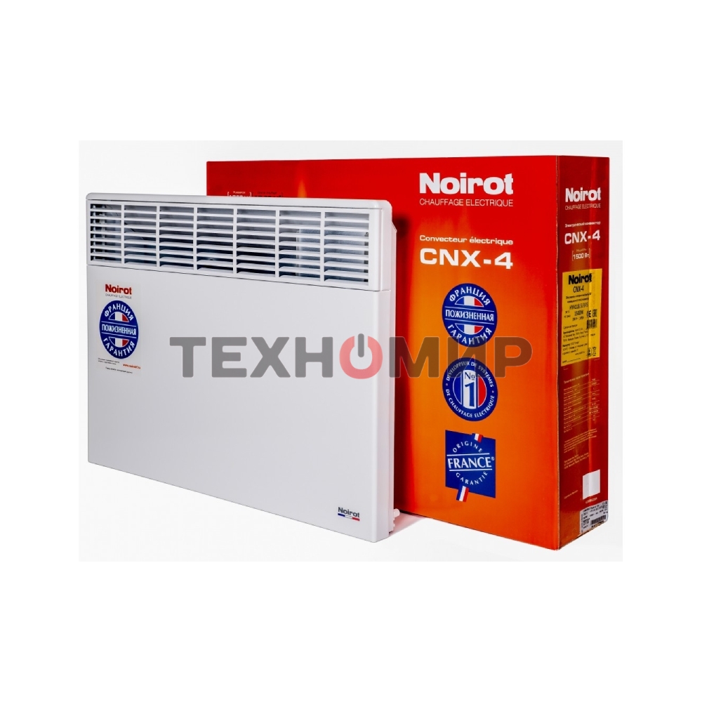 Конвектор Noirot CNX-4 plus 1500Вт белый, 1500 Вт, 15 м2, термостат