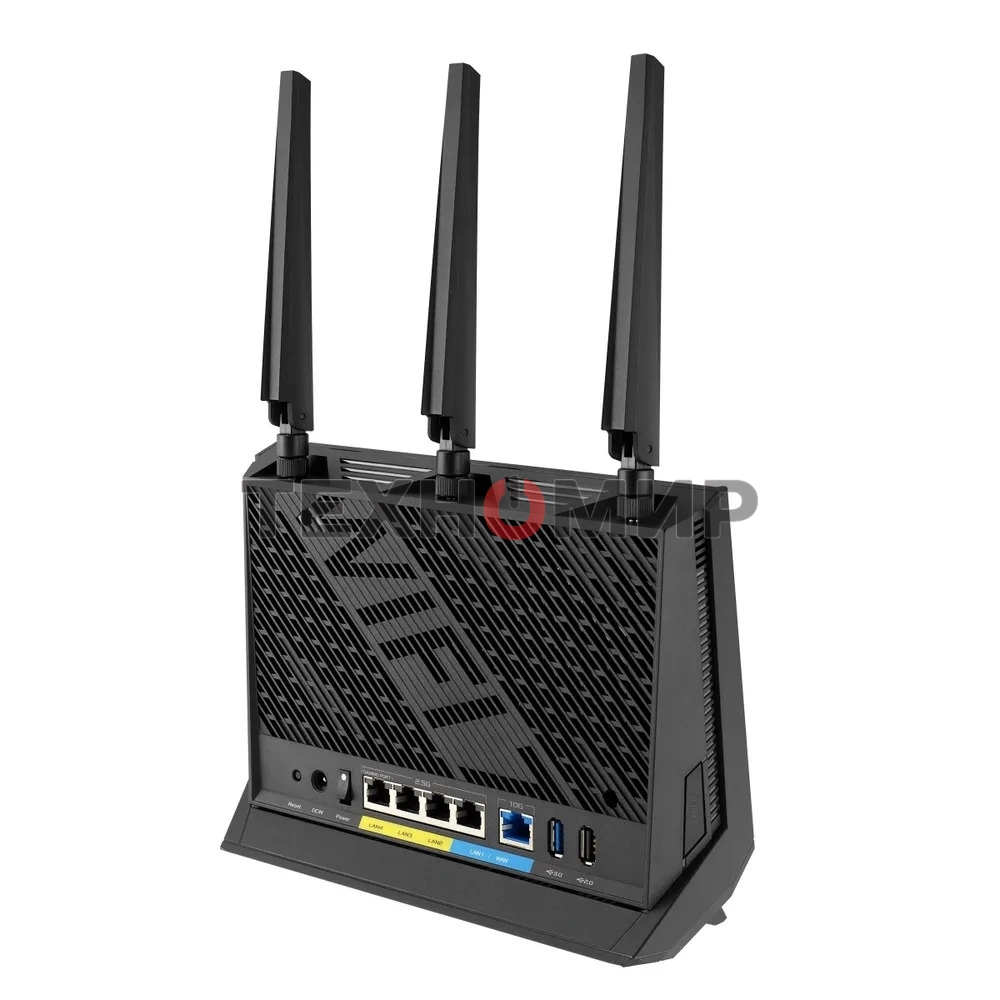 Маршрутизатор ASUS RT-BE86U, черный/красный, 90IG08W0-MO9A0V