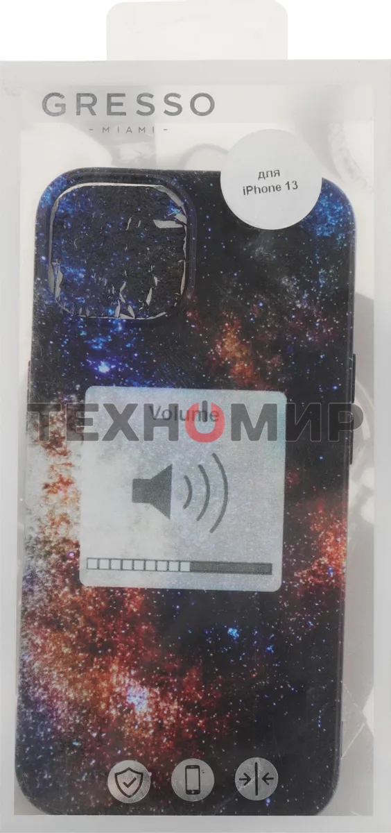 Чехол (клип-кейс) Gresso Meridian, для iPhone 13, черный gr17aaae8892