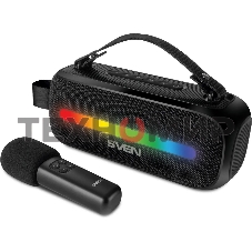 Колонка портативная Sven PS-255 черный 12W 1.0 BT 3600mAh (SV-022563)
