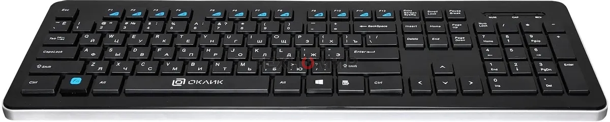 Клавиатура Oklick 870S беспроводная, радиоканал, чёрный