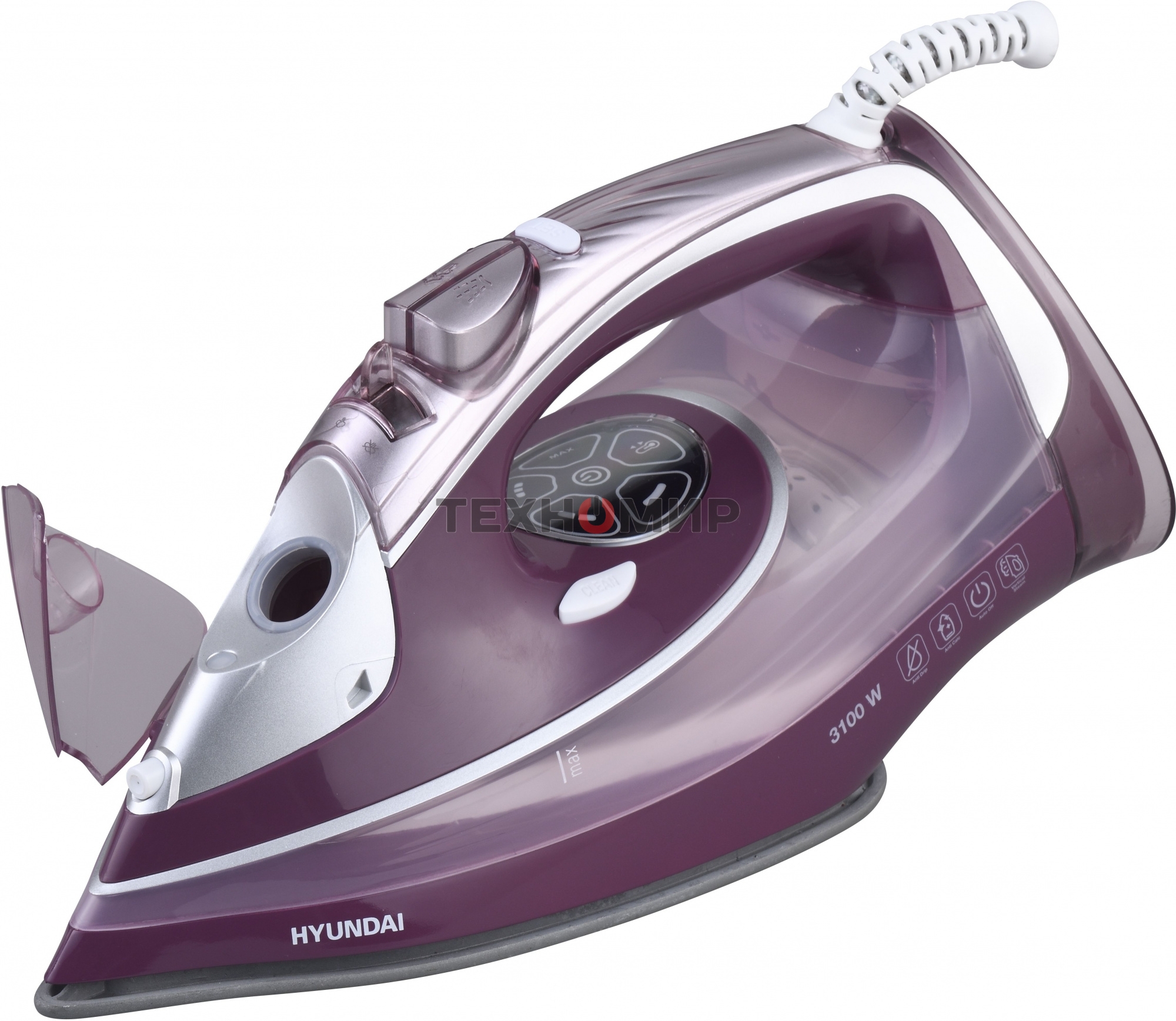 Утюг Hyundai H-SI01780 3100Вт розовый/бордовый