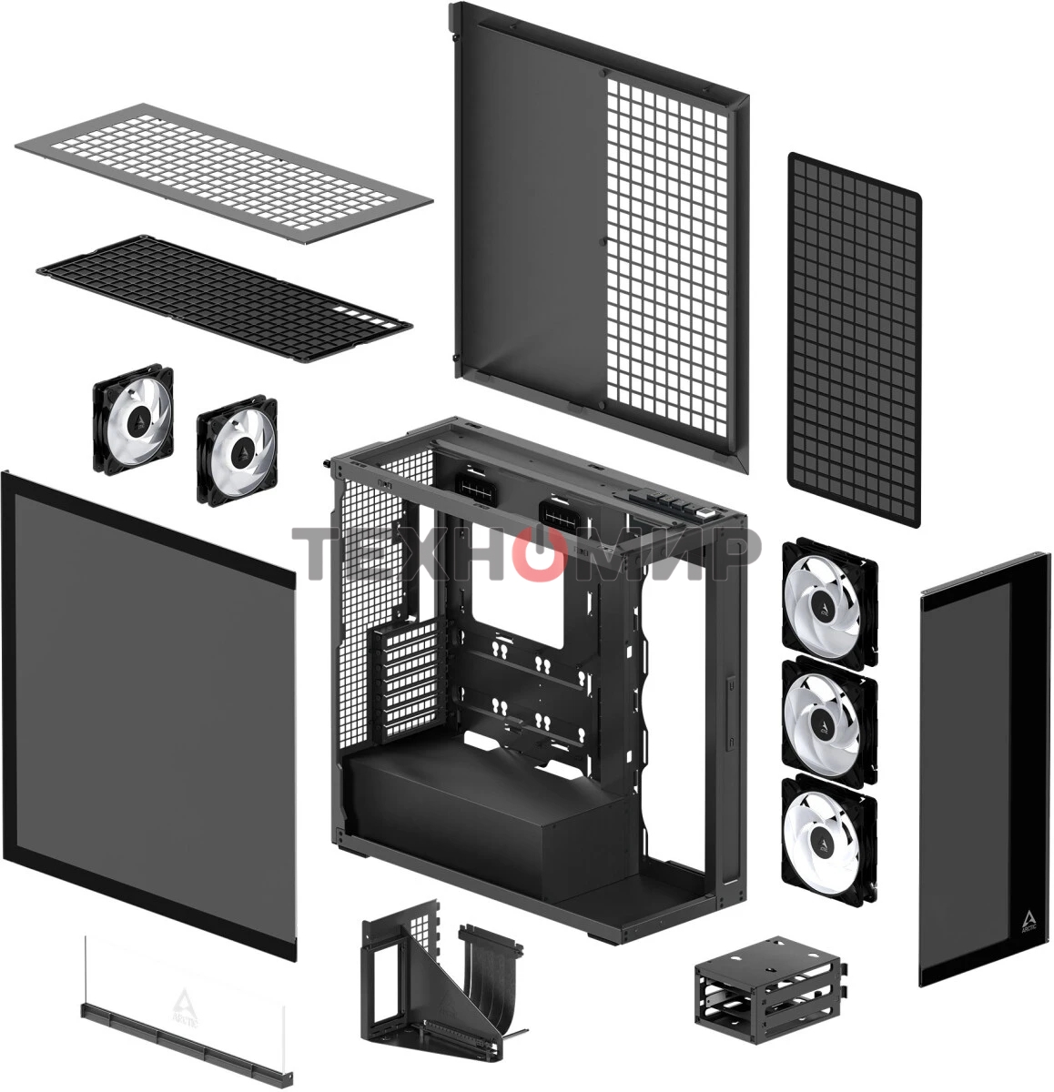 Компьютерный корпус Arctic Cooling ARCTIC Xtender VG черный