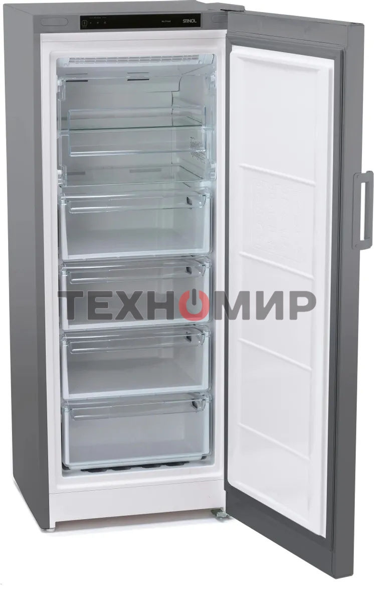 Морозильная камера Stinol STZ 150 GF, серебристый, 204 л, 4 ящика, 2 полки
