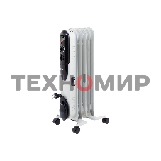 Обогреватель масляный MTX OCH-1000, белый, 1000 Вт, 15 м2, термостат