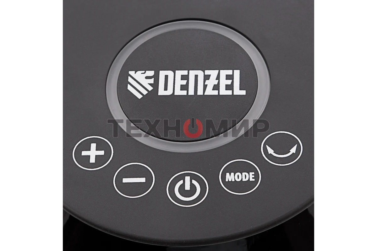 Тепловентилятор керамический Denzel DTFC-2000, 1000/2000 Вт, 20 м2, пульт, 3 режима, термостат