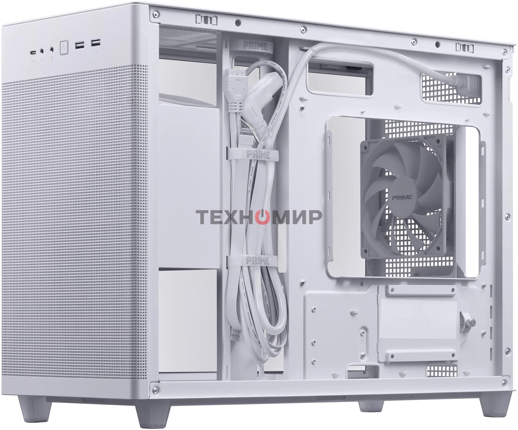 Компьютерный корпус Asus AP201 PRIME CASE TG WHITE AP201/WHT/TG