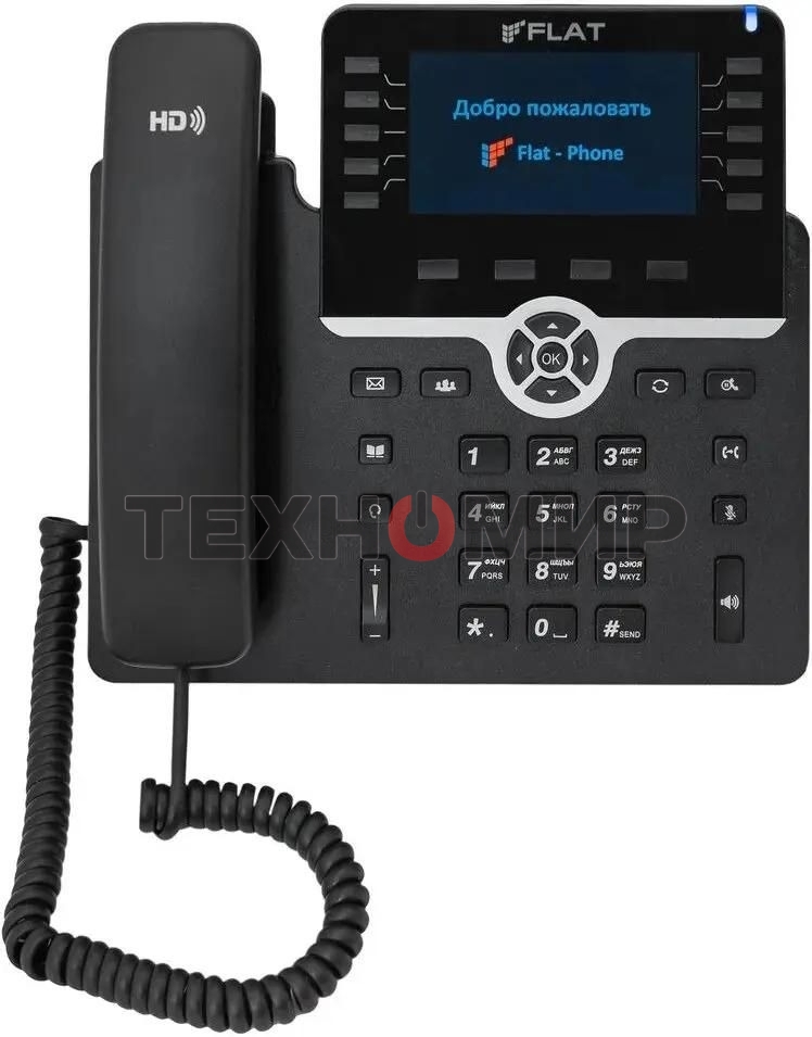 Телефон IP Флат Flat-Phone-B10/RU черный