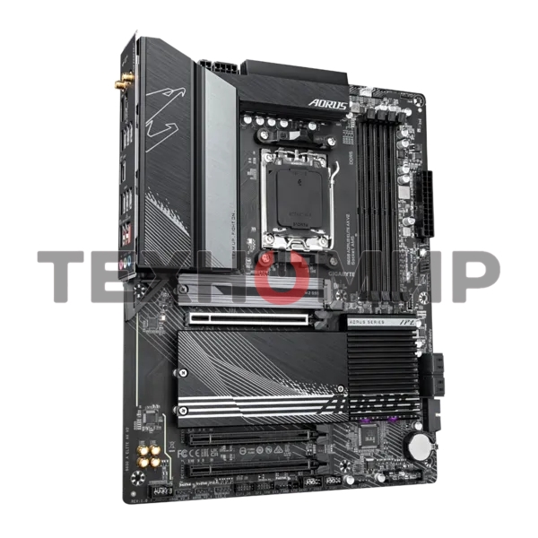 Материнская плата GIGABYTE B650 AORUS ELITE AX V2, AM5, AMD B650, 4xDDR5, 4xSATA, 3xM.2, 1xPCI-E 4.0 x16, 1xHDMI, 1xDP, 1xUSB-C 3.2 Gen 2, 5xUSB-A 3.2 Gen 1, 2xUSB-A 3.2 Gen 2, 4xUSB-A 2.0, 1x 2.5Gb LAN, 3x3.5 мм, 7.1, ATX