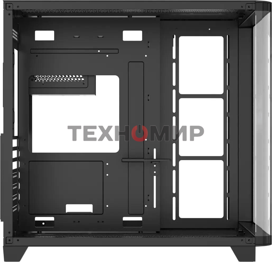 Компьютерный корпус AeroCool/Formula Crystal U2 Floe черный без БП ATX 1xUSB 2.0 1xUSB 3.0 1xUSB3.1 audio bott PSU