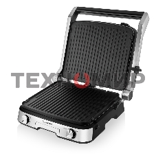 Гриль-пресс электрический BRAYER BR2001, 2000 Вт, съем двухс., 31x26 см, регул высот, мет корп., поддон, 180