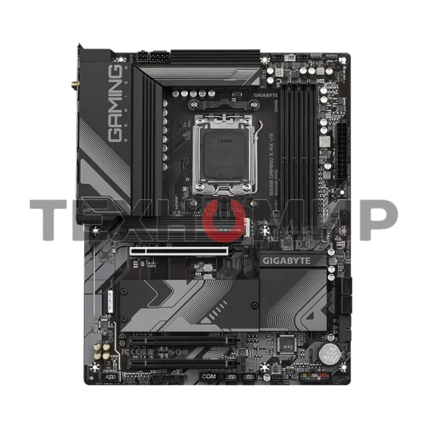 Материнская плата Gigabyte B650 GAMING X AX V2, AM5, AMD B650, 4xDDR5, 4xSATA, 3xM.2, 1xPCI-E 4.0 x16, 2xPCI-E 3.0 x1, 1xUSB-A 3.2 Gen 2, 3xUSB-A 3.2 Gen 1, 1xUSB-C 3.2 Gen 2, 1x 2.5Gb LAN, 3x3.5 мм, 7.1, ATX