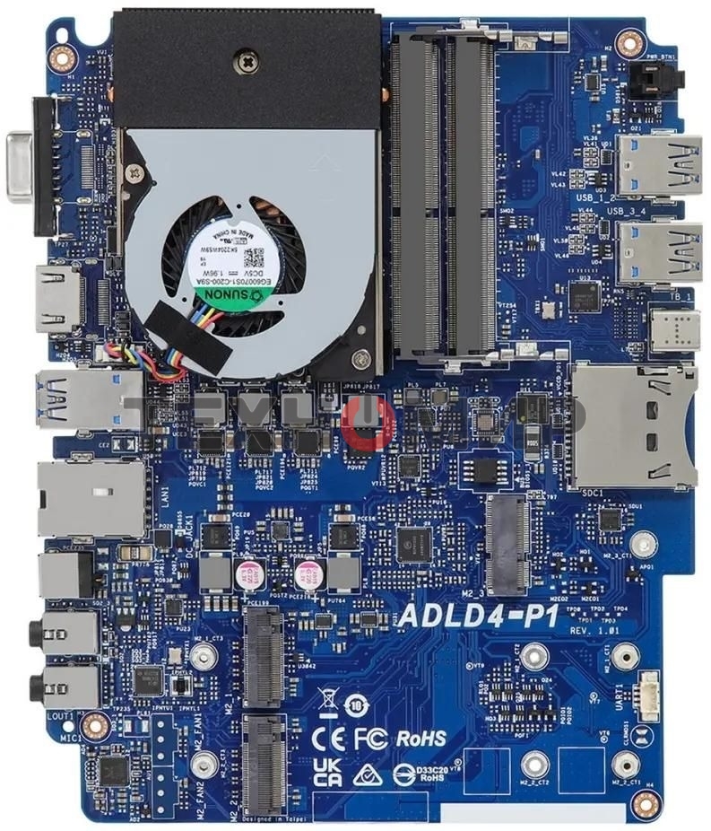 Платформа системного блока ASRock Mars 90BSA1701-A10GA0F Intel Core i5-1235U, 2xSO-DIMM DDR4,max 64Gb, no SSD, wifi,bt