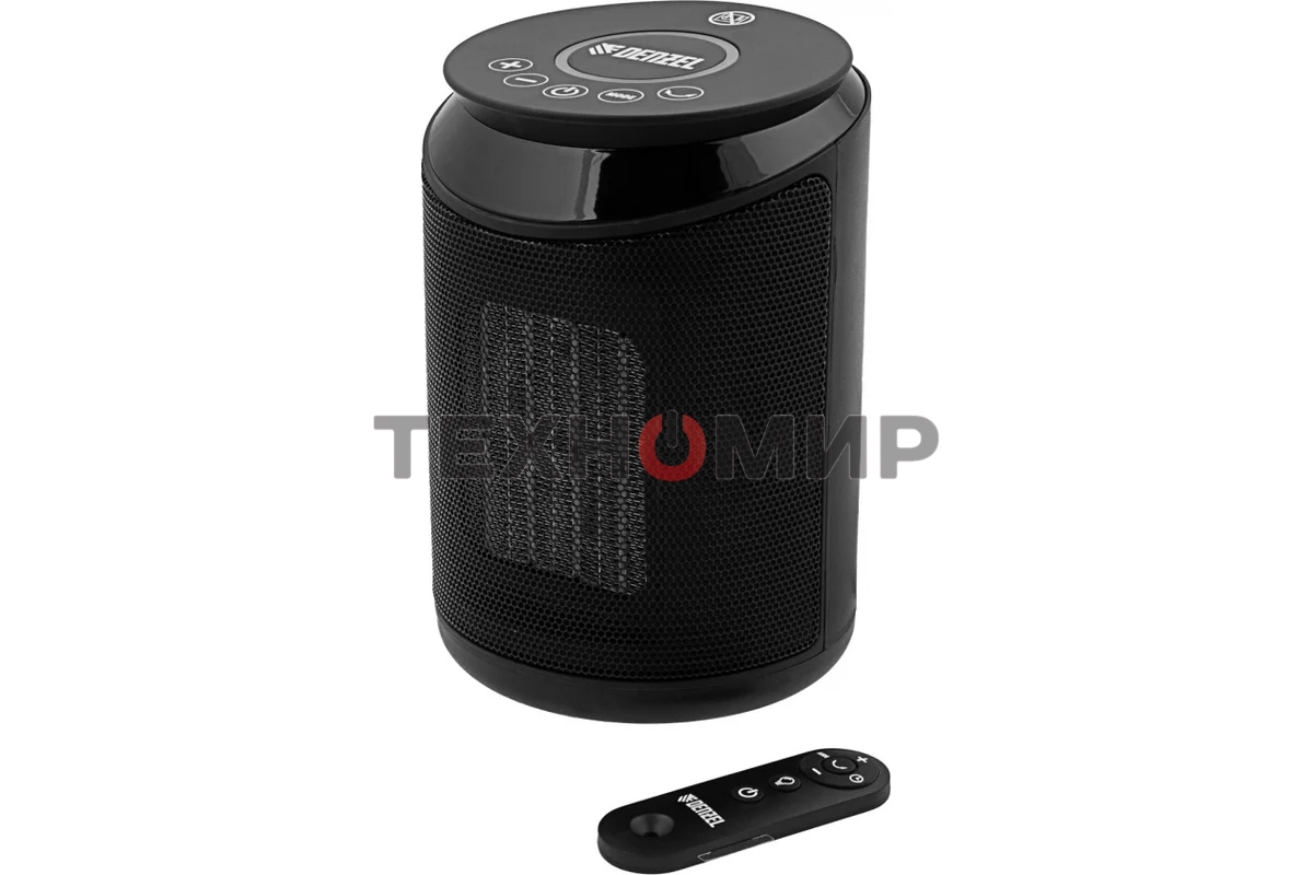 Тепловентилятор керамический Denzel DTFC-2000, 1000/2000 Вт, 20 м2, пульт, 3 режима, термостат