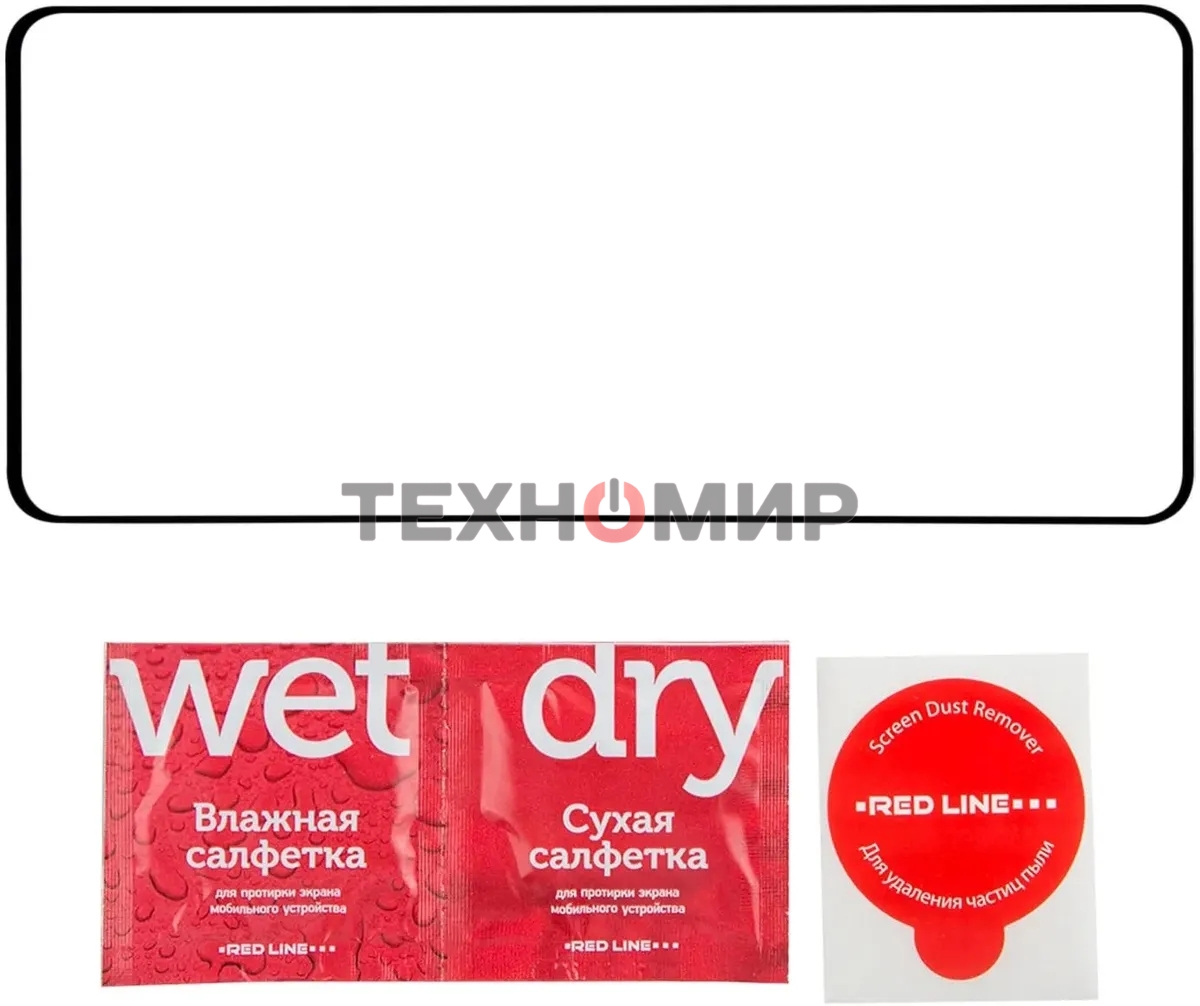 Защитное стекло для экрана Redline черный для Infinix Note 40 2.5D 1шт. (УТ000038580)