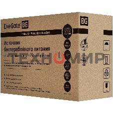 Источник бесперебойного питания ExeGate EP212519RUS SpecialPro Smart LLB-1000.LCD.AVR.4SH.RJ.USB 1000VA, черный, 4 евророзетки, USB