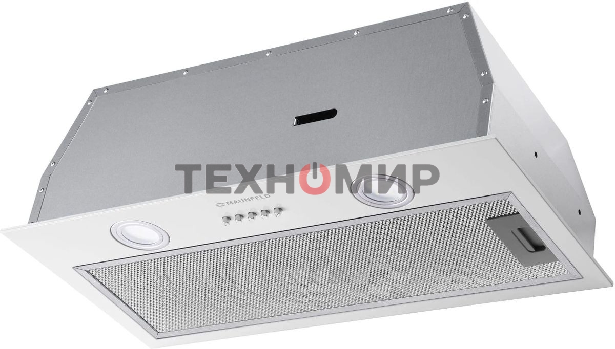 Вытяжка встраиваемая Maunfeld THAMES 601M белый, 60 см, 520 куб. м/ч, 45 дБ