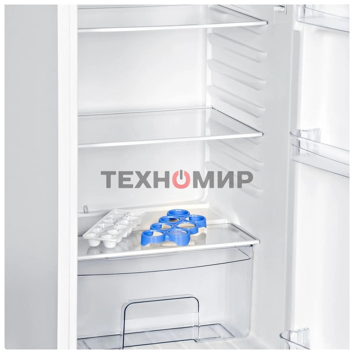 Холодильник Hyundai CT1551WT белый двухкамерный 98/33л морозилка сверху