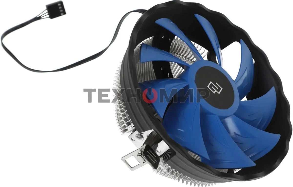 Кулер Digma D-CPC95-PWM2 синий/черный 120мм алюминий 1500rpm 29db 4-pin 95W 66мм