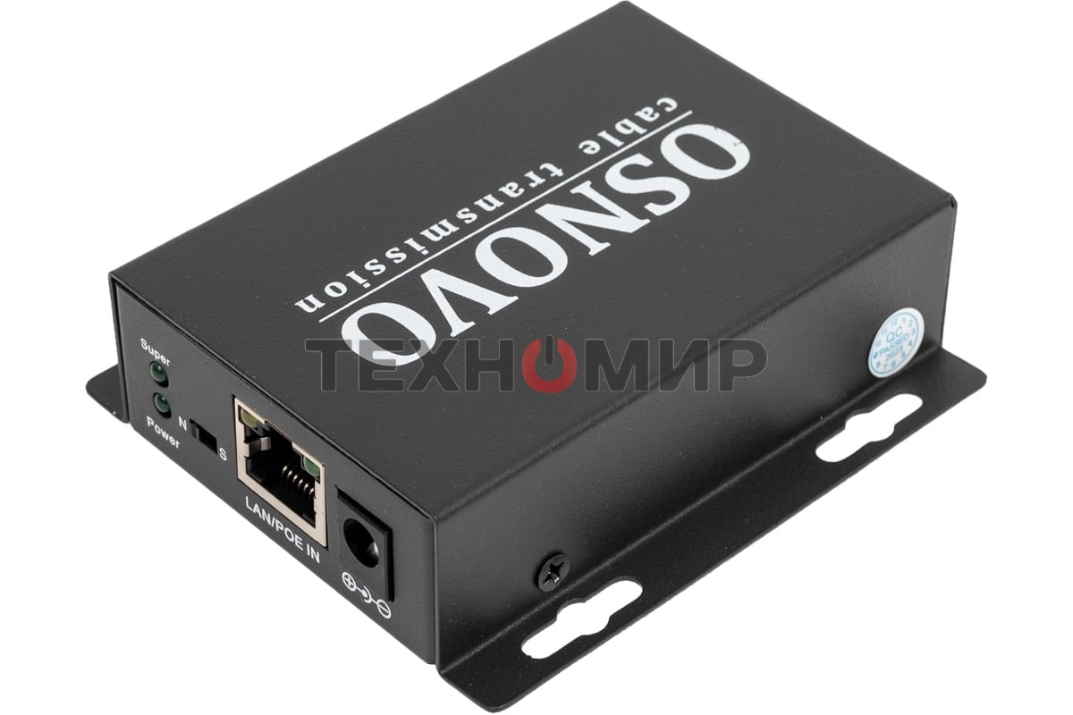 PoE удлинитель Osnovo E-PoE/1A 10M/100M Fast Ethernet на 400м (до 30W)